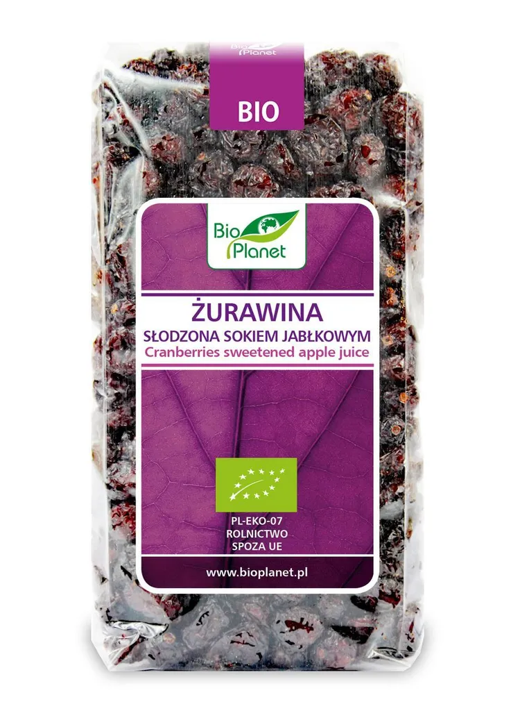 Biogo Planet Cranberries, sweetened with apple juice 400 g