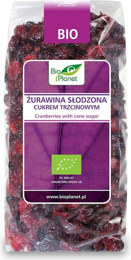 Biogo PLANET Cranberries sweetened with cane sugar 400g