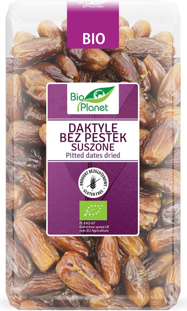 Biogo PLANET Dried seedless dates, gluten-free 1 kg