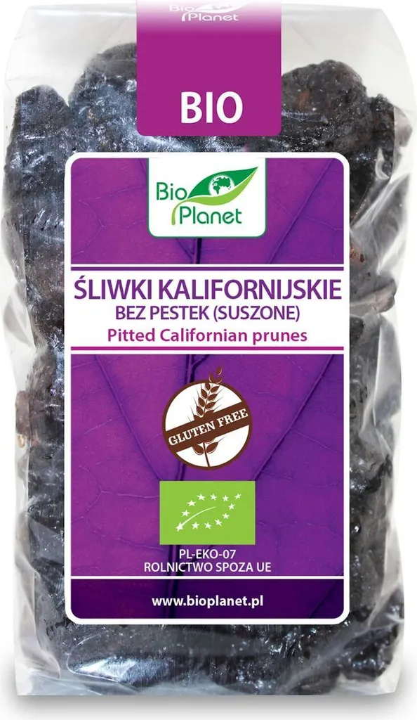 Biogo PLANET Californian pitted plums, gluten-free 400g