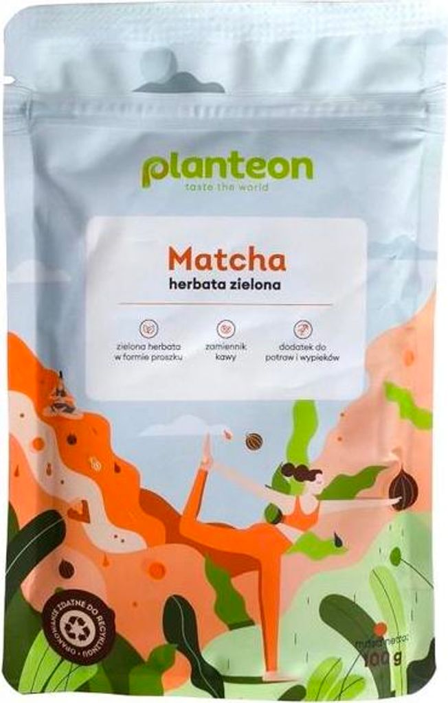 Planteon | Matcha Green Tea Powder - 100g - Antioxidants - Caffeine 100g