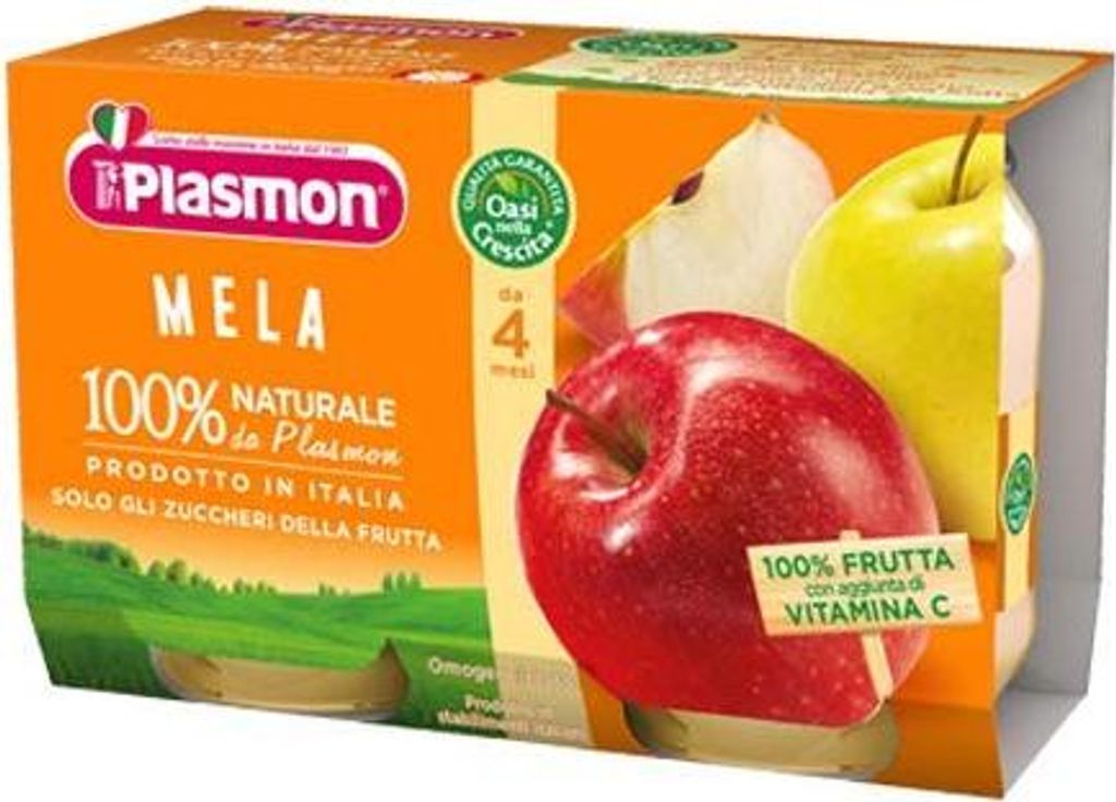 Plasmon Homogenized Fruit Apple 6 x 104 g