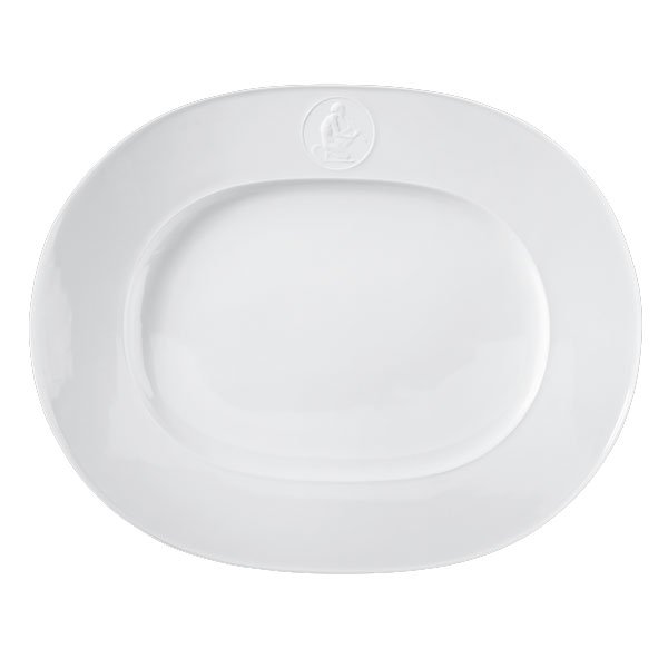 Oval plate Arkadia Marsyas (24x30cm) from KPM