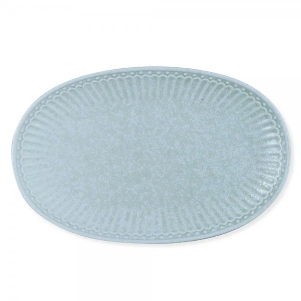 Alice Oval Ice Blue 23cm cookie plate by Greengate