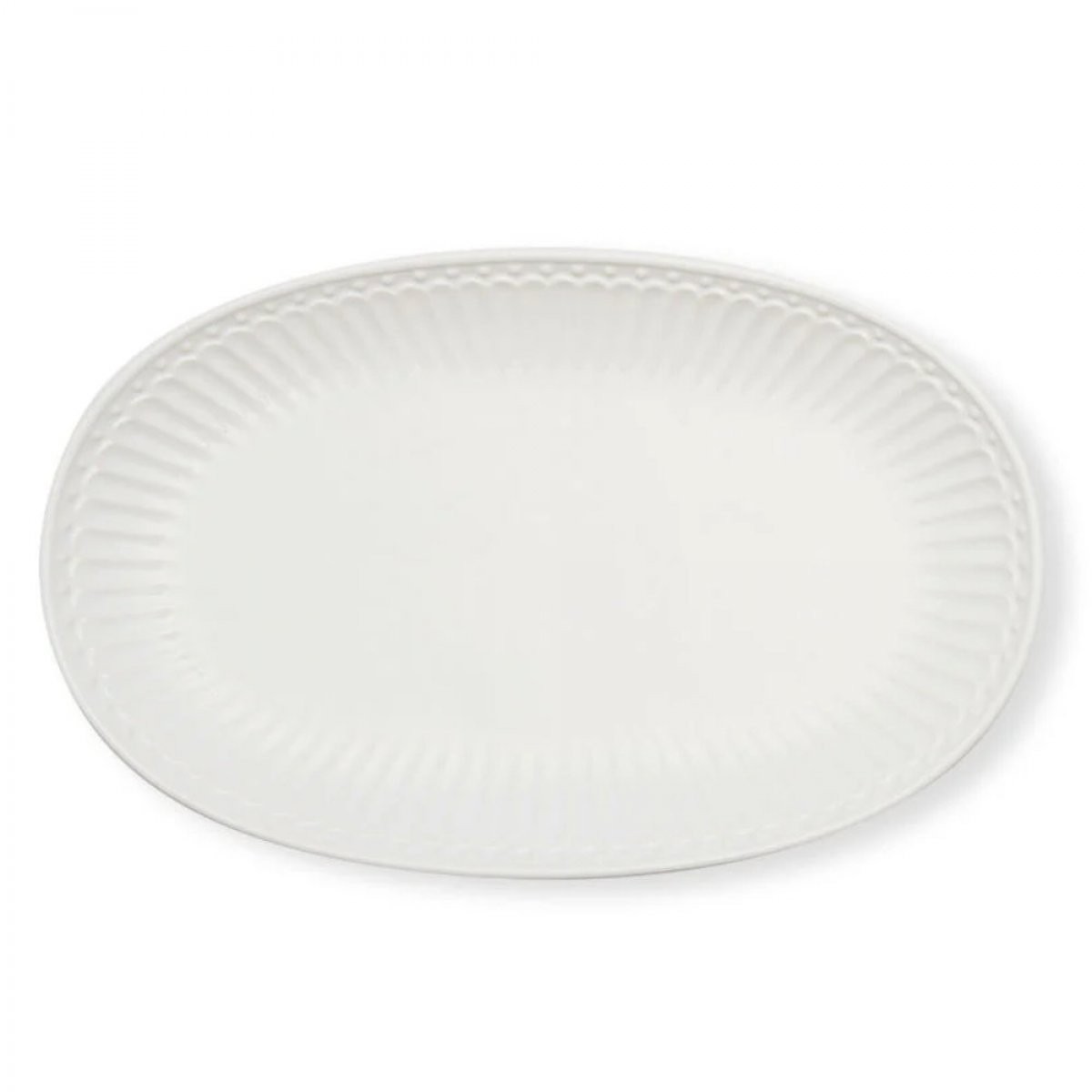 Cookie plate Alice White 23x14.5cm Greengate