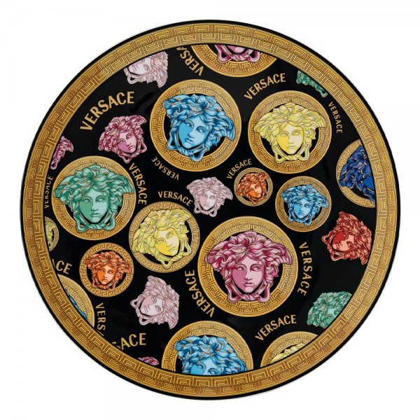 Versace Medusa Amplified Multicolor charger plate (33cm) by Versace