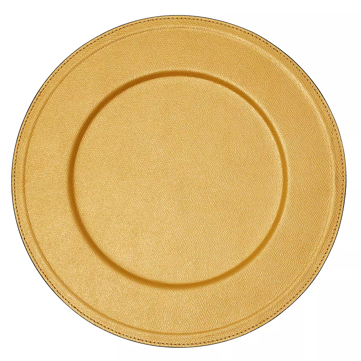 Paride charger plate, gold by Gio Bagnara