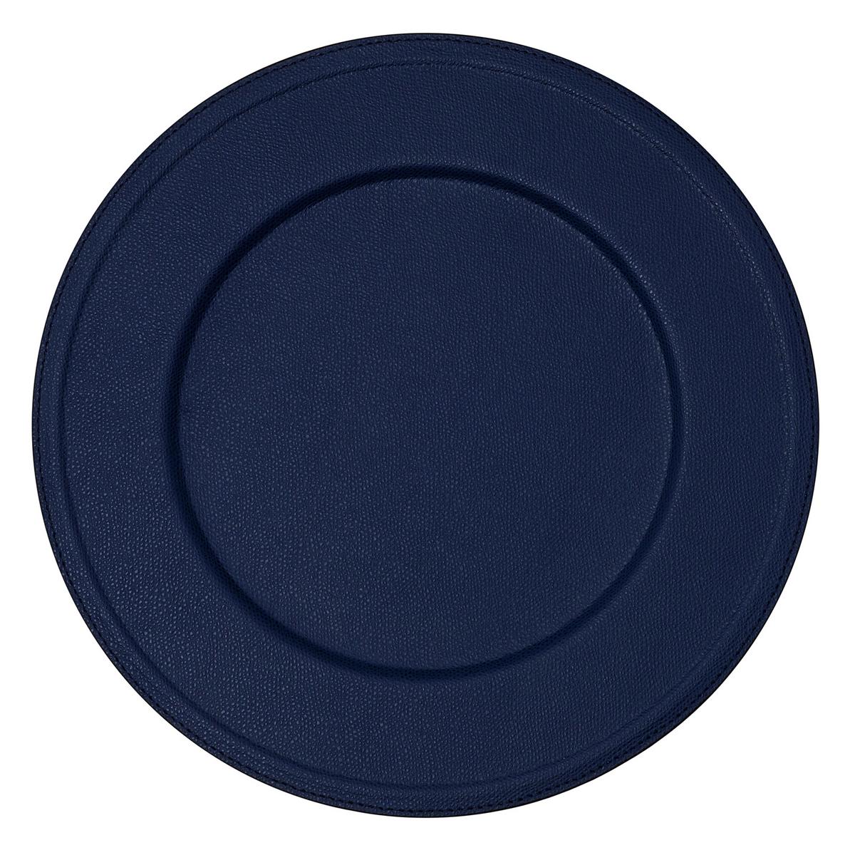 Paride charger plate, royal blue by Giobagnera