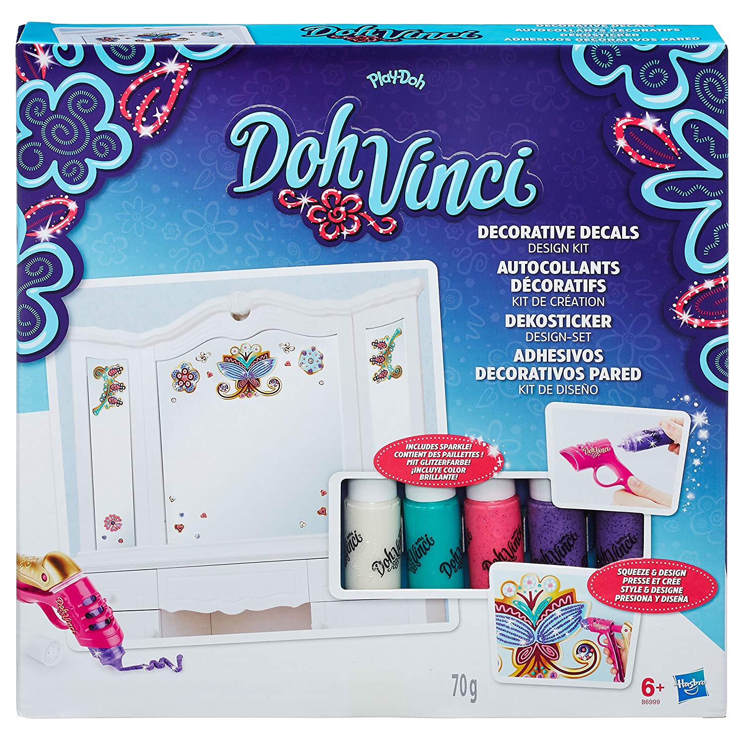 Hasbro Play Doh Dohvinci Decorative Decals Set A