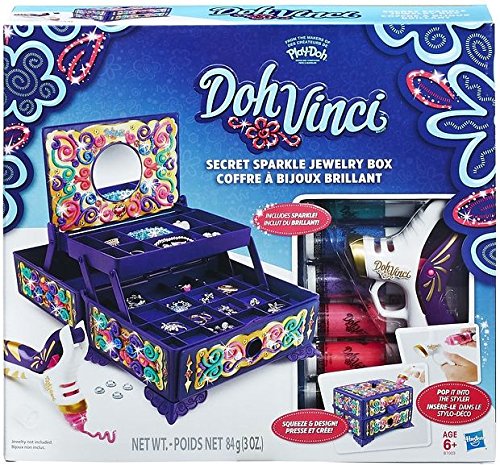 Hasbro Play Doh Dohvinci Secret Sparkle Jewelry Box A