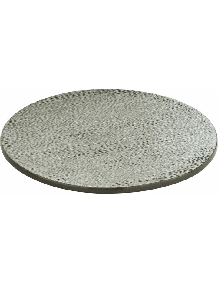 Playground Brush Platform Round Grey 15 Cm - Set Of 6