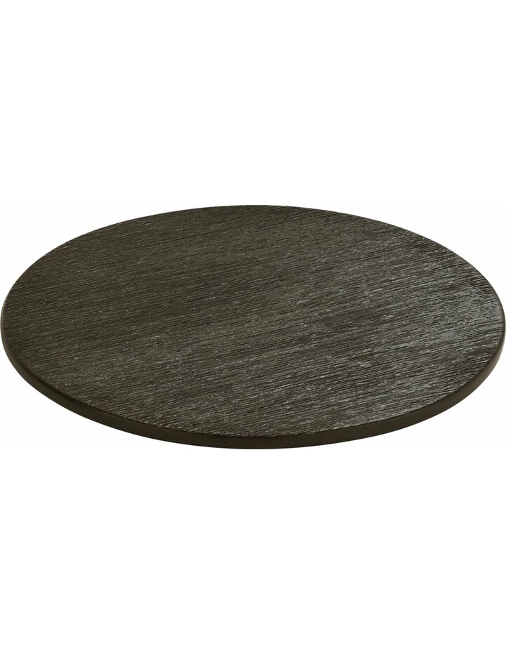 Playground Brush Platform Round Black 15 Cm - Set Of 6