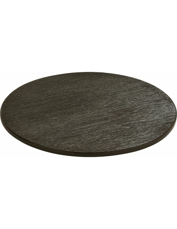Playground Brush Platform Round Black 25 Cm - Set Of 6