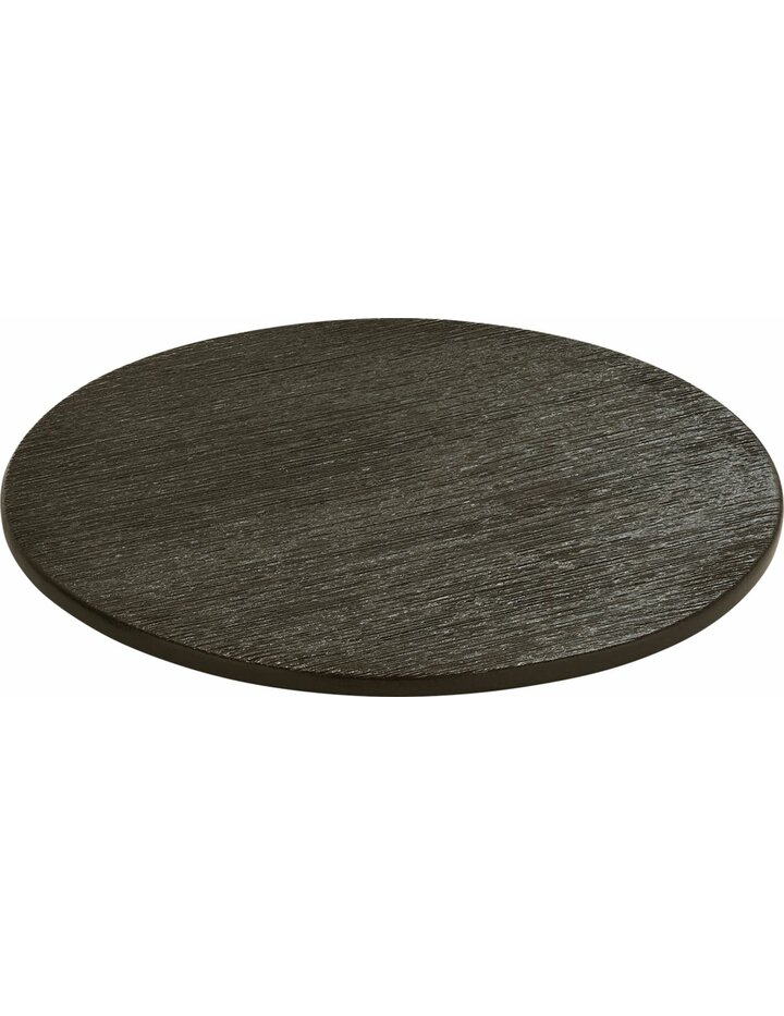 Playground Brush Platform Round Black 31 Cm - Set Of 6