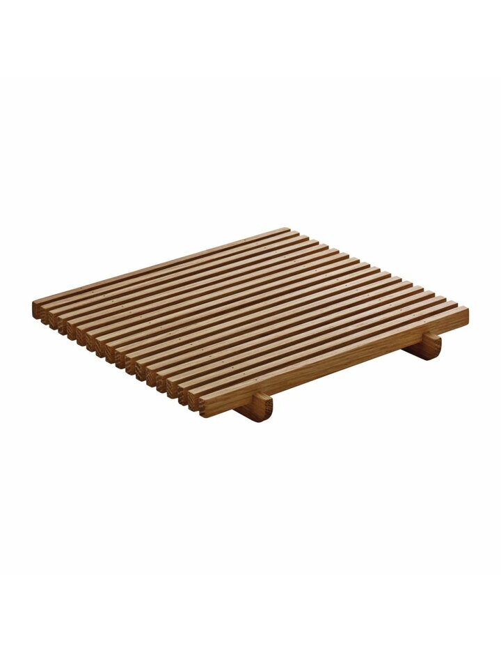 Playground Crumb Grid Square Oak 18X18 Cm * - Set Of 2