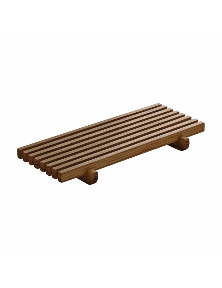 Playground Crumb Grid Square Oak 18X9 Cm * - Set Of 2