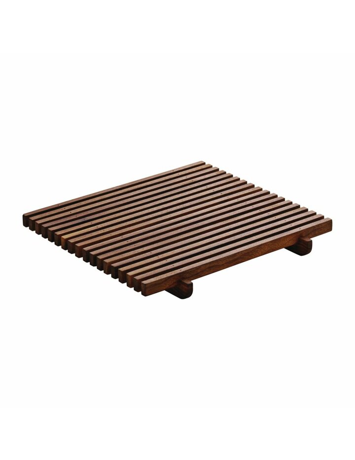 Playground Crumb Grid Square Walnut 18X18 Cm * - Set Of 2