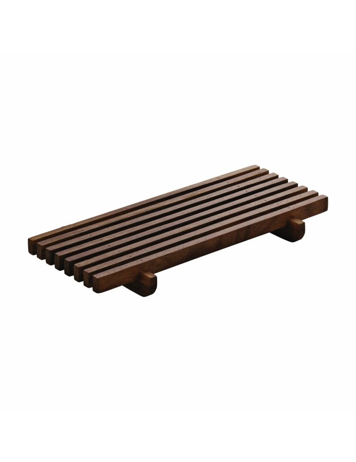 Playground Crumb Grid Square Walnut 18X9 Cm * - Set Of 2