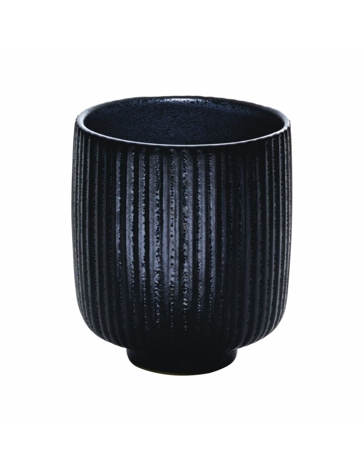 Playground Nara Mug O. Handle Relief Black 0,3 L-Set Of 6