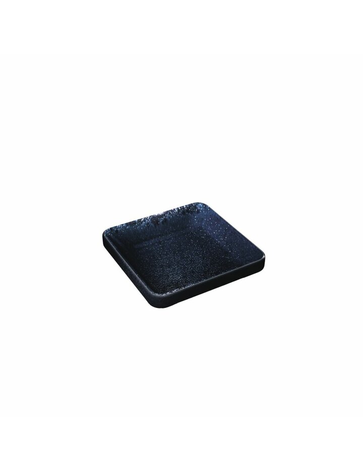 Playground Nara Bowl Flat Square Black 9X9 Cm * - Set Of 6