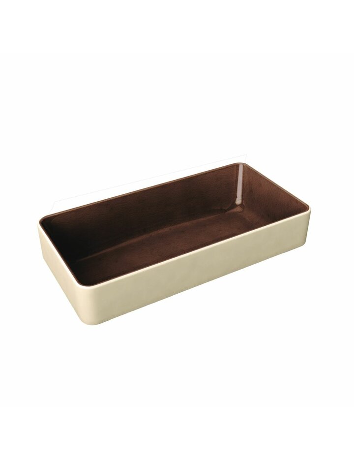 Playground Nara Bowl Deep Square Brown 18X9 Cm * - Set Of 6