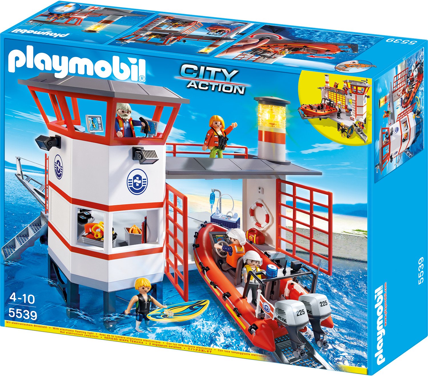 Playmobil City Action Coast Guard Station With Lighthouse