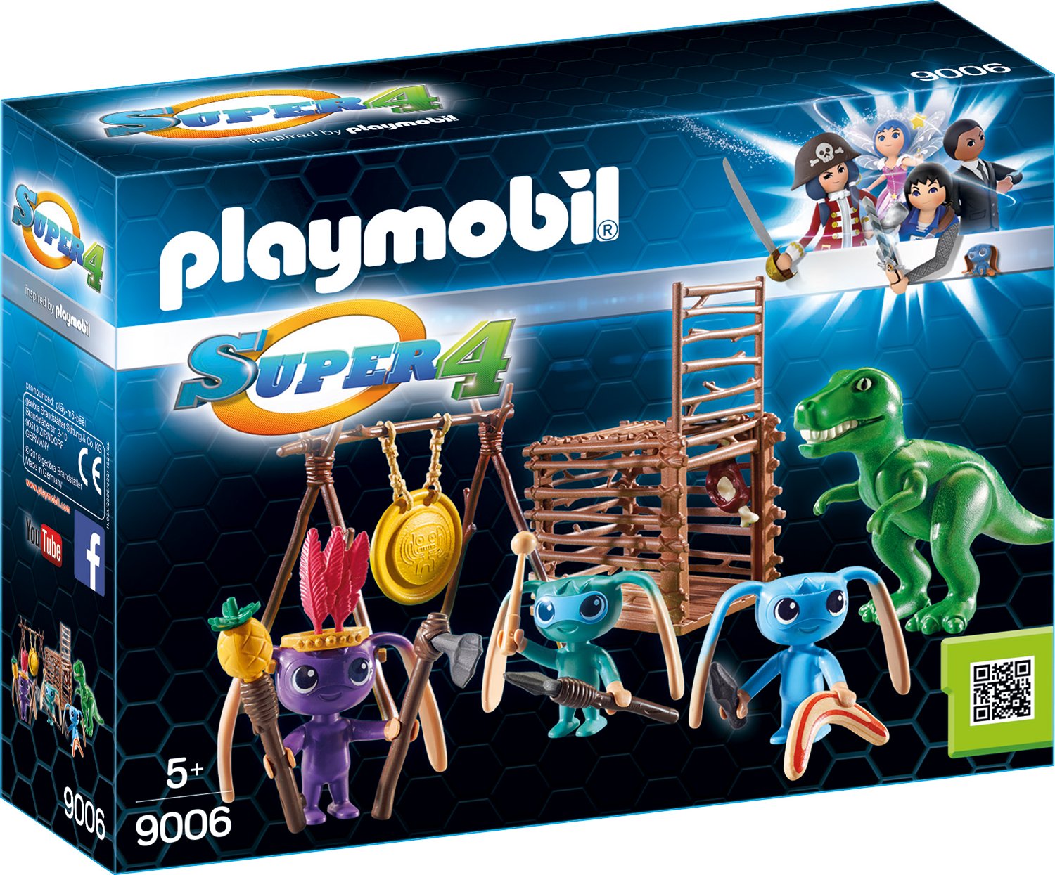 Playmobil Alien Warrior With T Rex Case