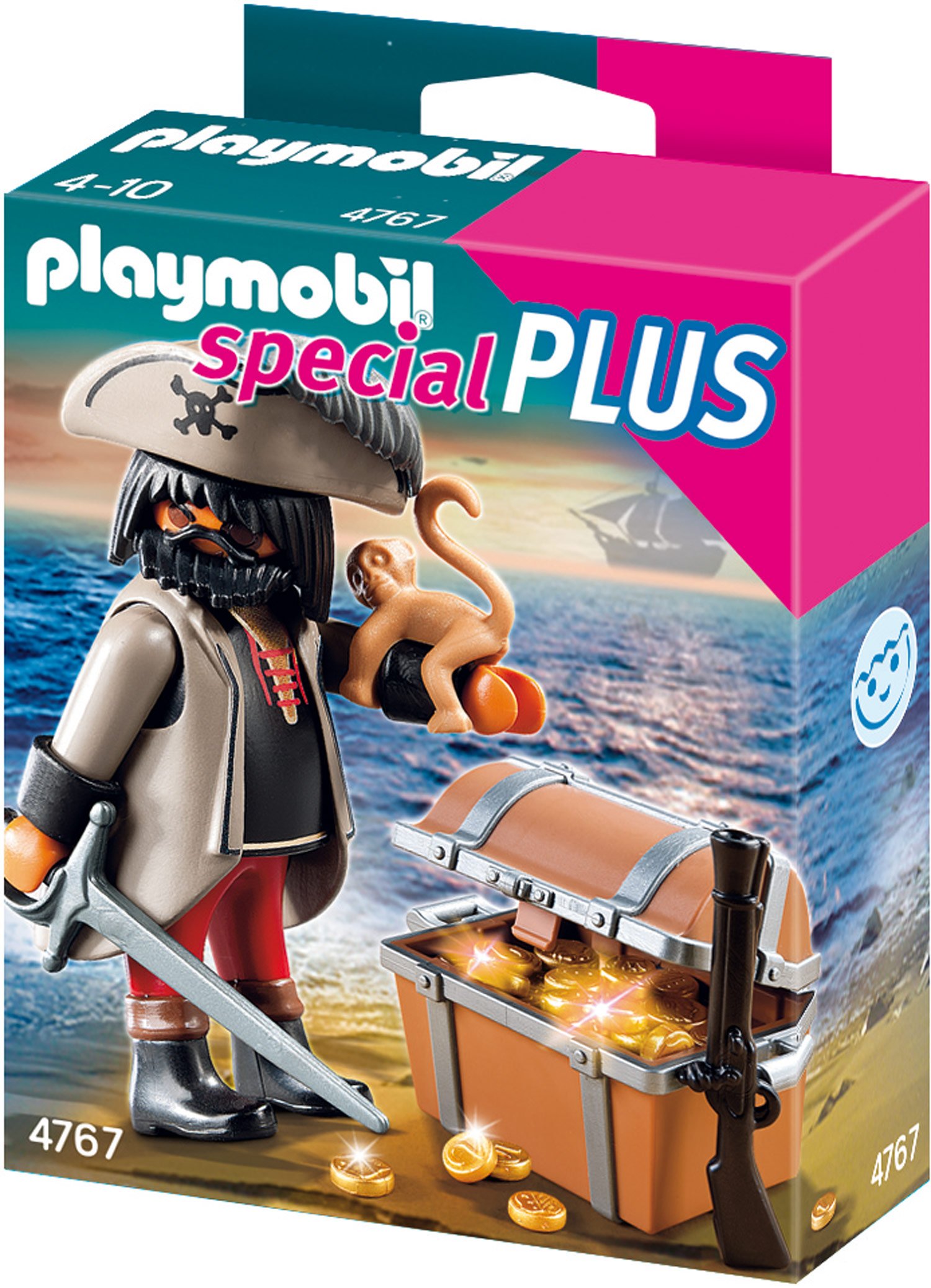 Playmobil Gloomy Pirate With Treasure Chest