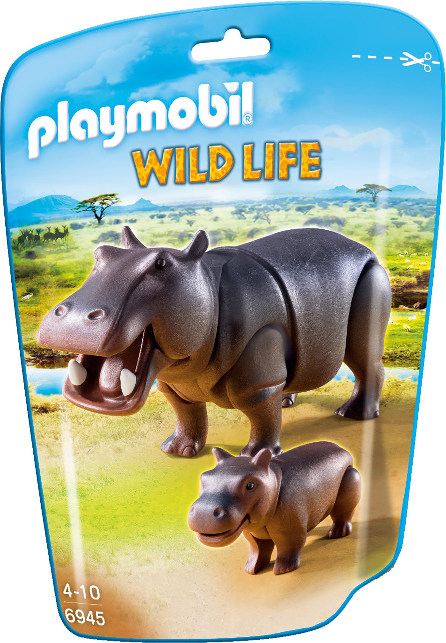 Playmobil Hippo With Calf