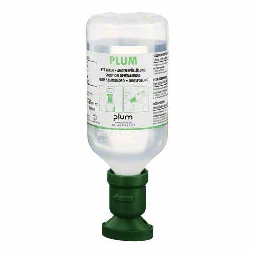 Plum Nacl eye wash solution with eye bowl, 500 ml