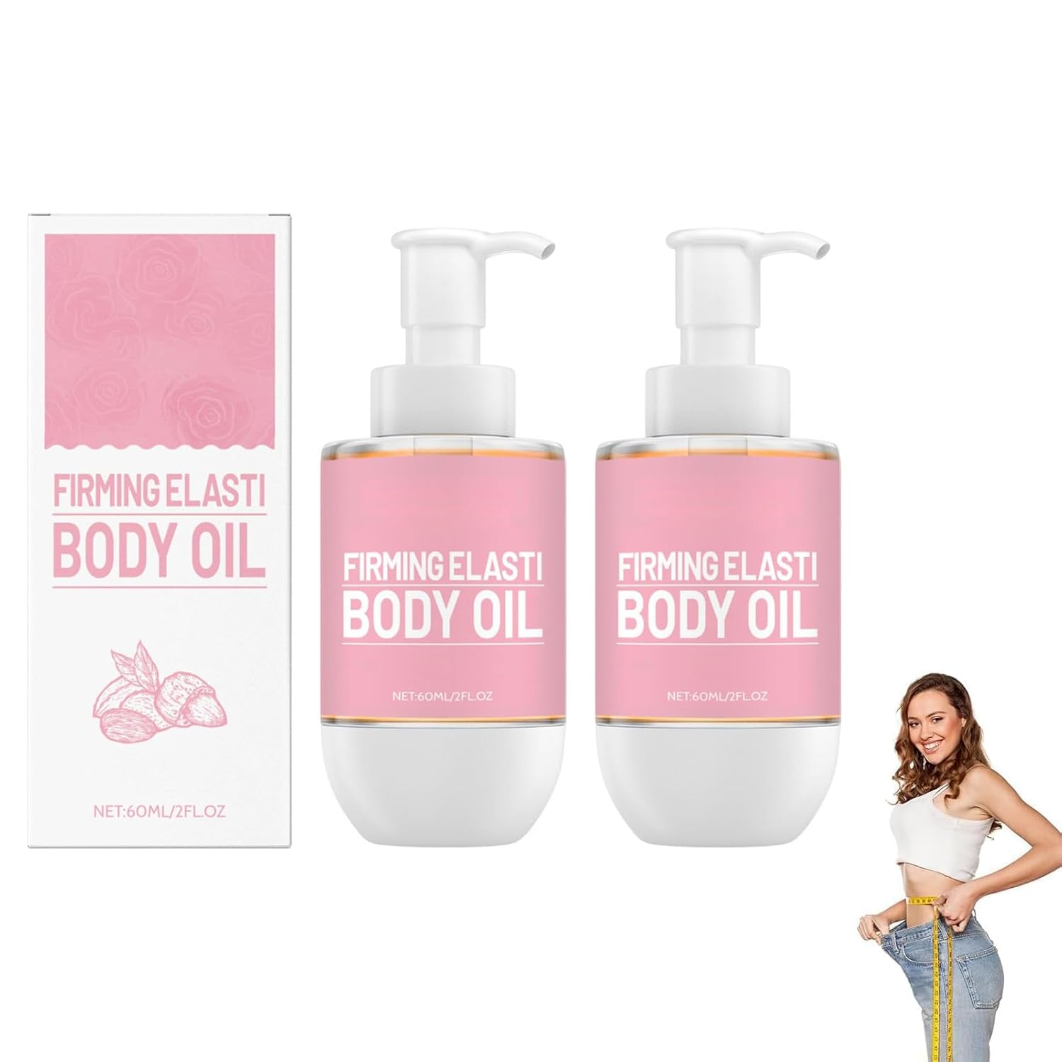 Woranb Body Firming Oil, Firming Elasti Body Oil, Glow Firming Body Oil, Firming Body Oil for Sagge Skin, Improves Fine Lines, Moisturises and Nourishes the Skin, Gentle Formula for All Skin Types (2)