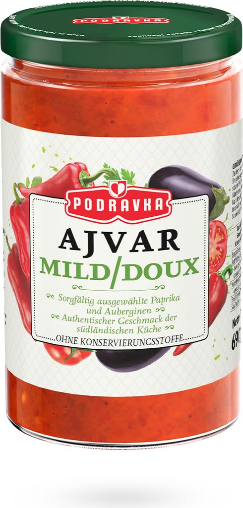 Podravka Ajvar mild, 690g jar