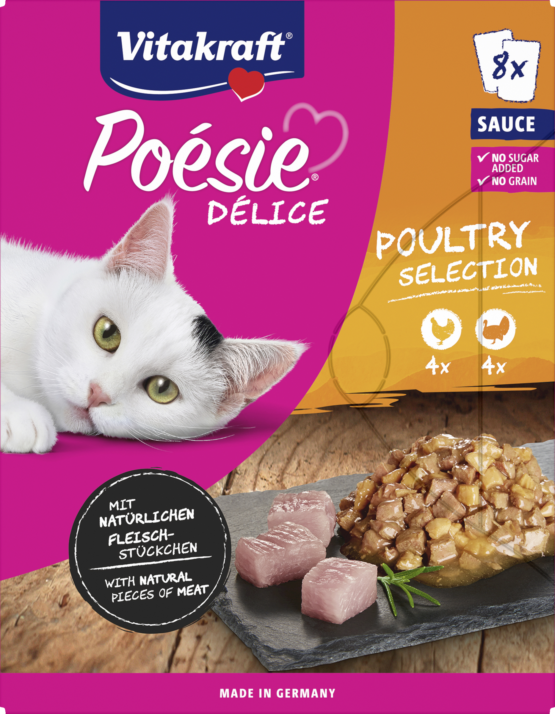 Vitakraft Poésie Délice Poultry Selection Sauce