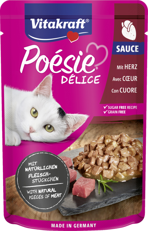 Vitakraft Poésie® Délice with heart in sauce