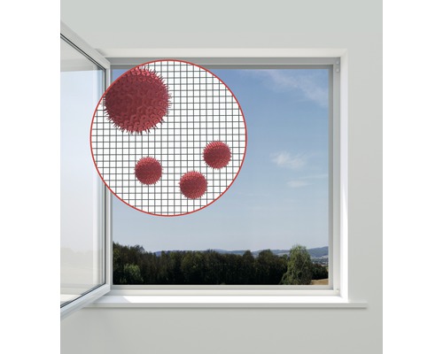 Pollen protection Windhager EXPERT without drilling anthracite 130x150 cm