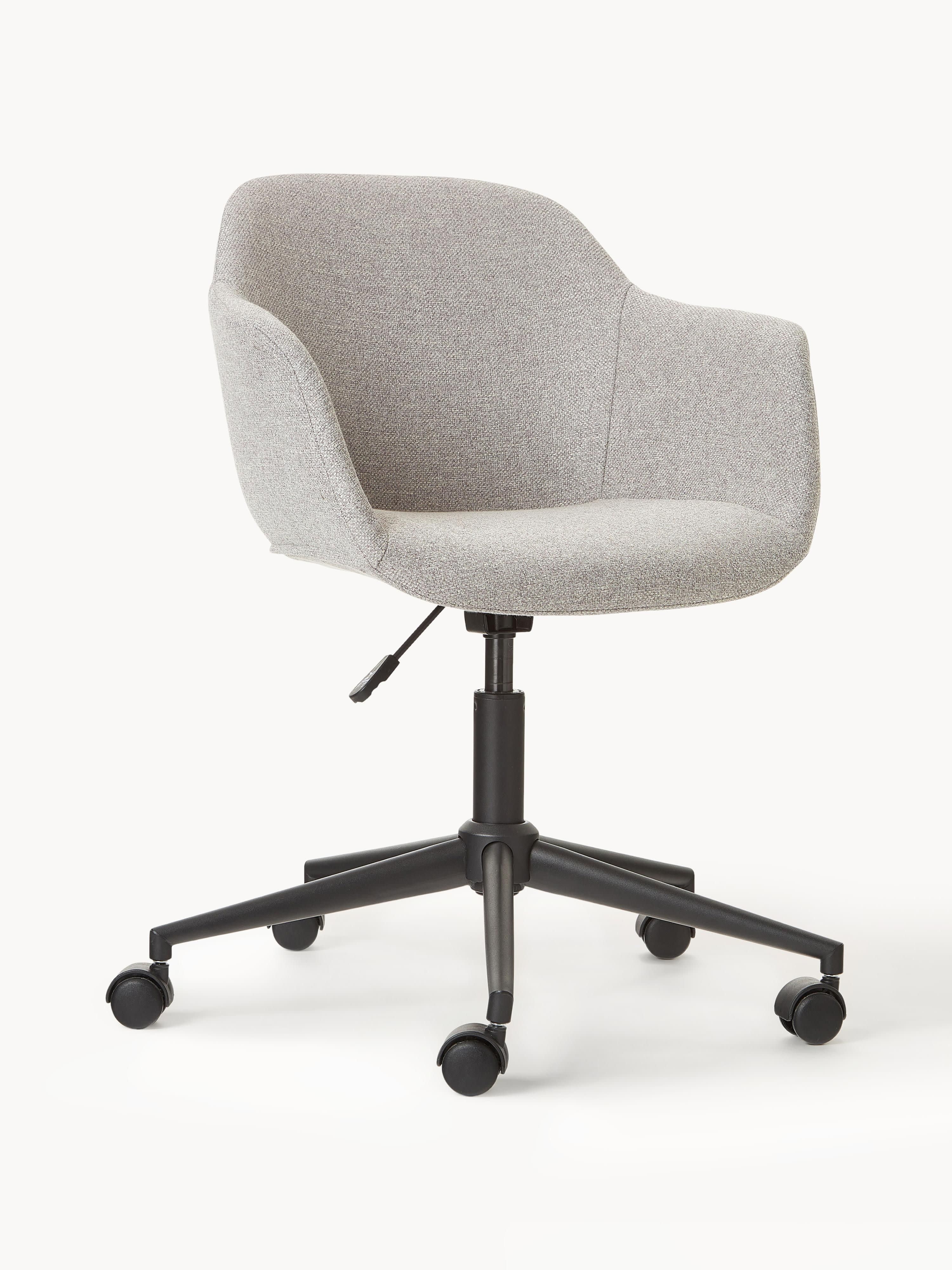 Westwing Collection Fiji upholstered desk chair with narrow seat shell