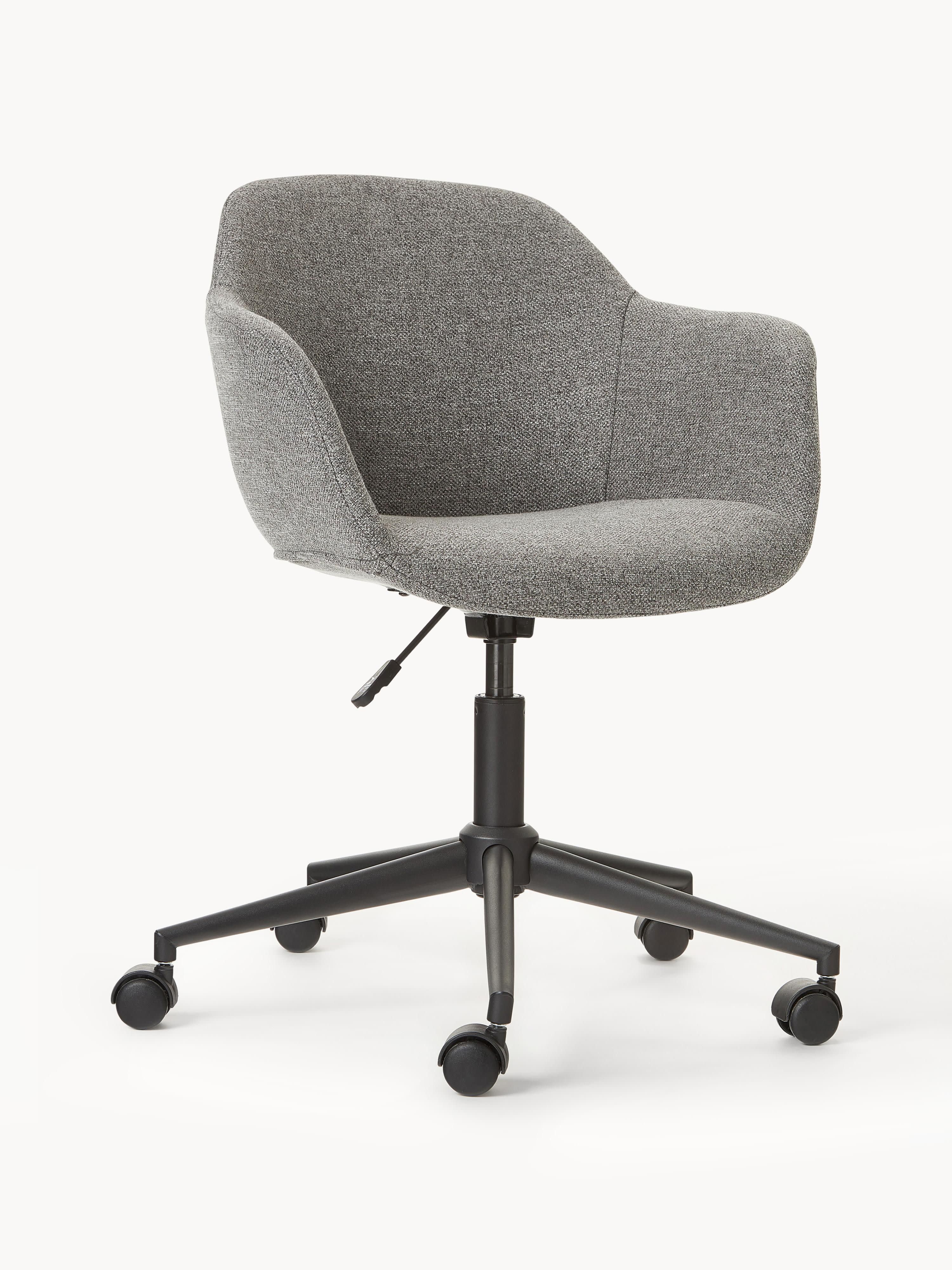 Westwing Collection Fiji upholstered desk chair with narrow seat shell