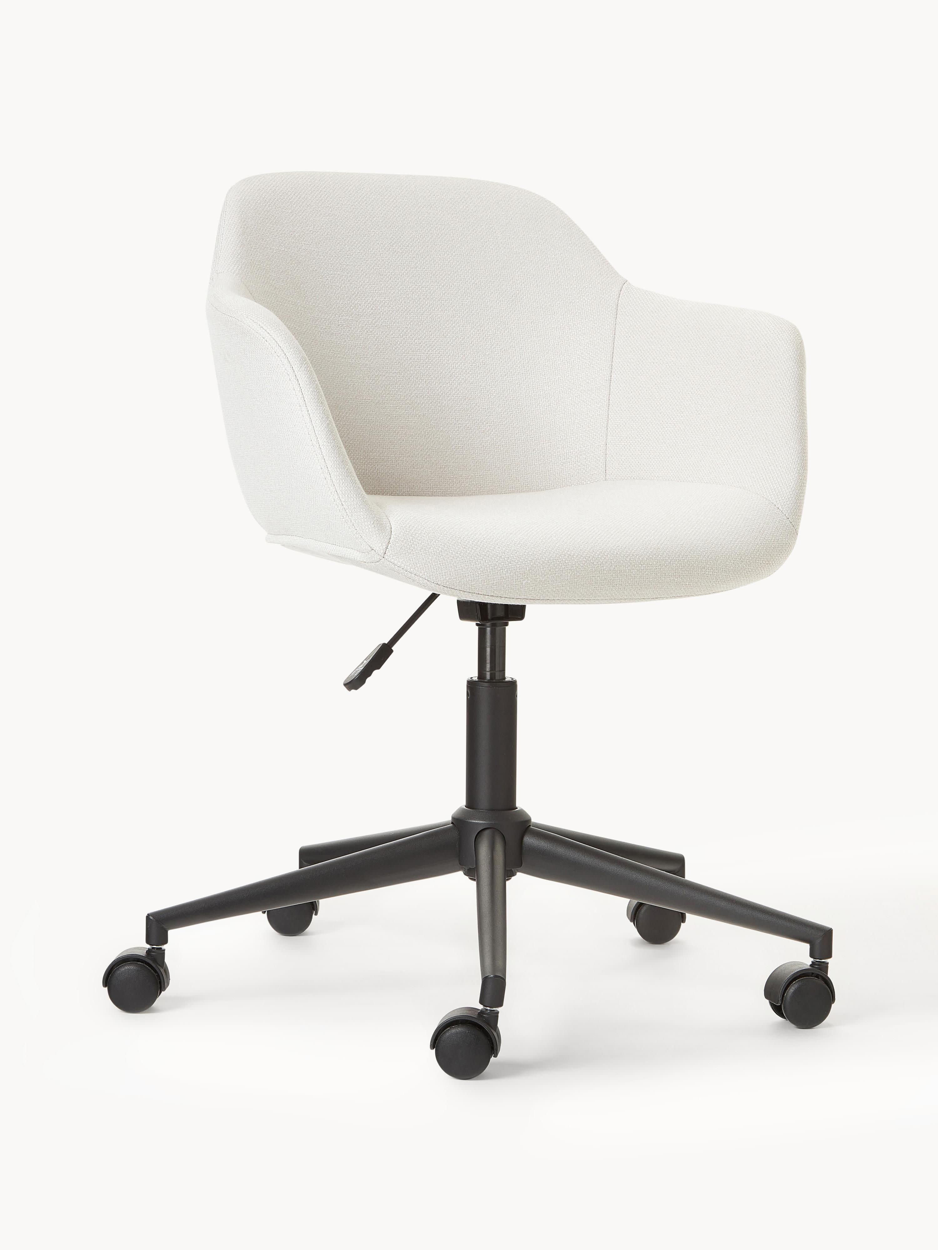 Westwing Collection Fiji upholstered desk chair with narrow seat shell