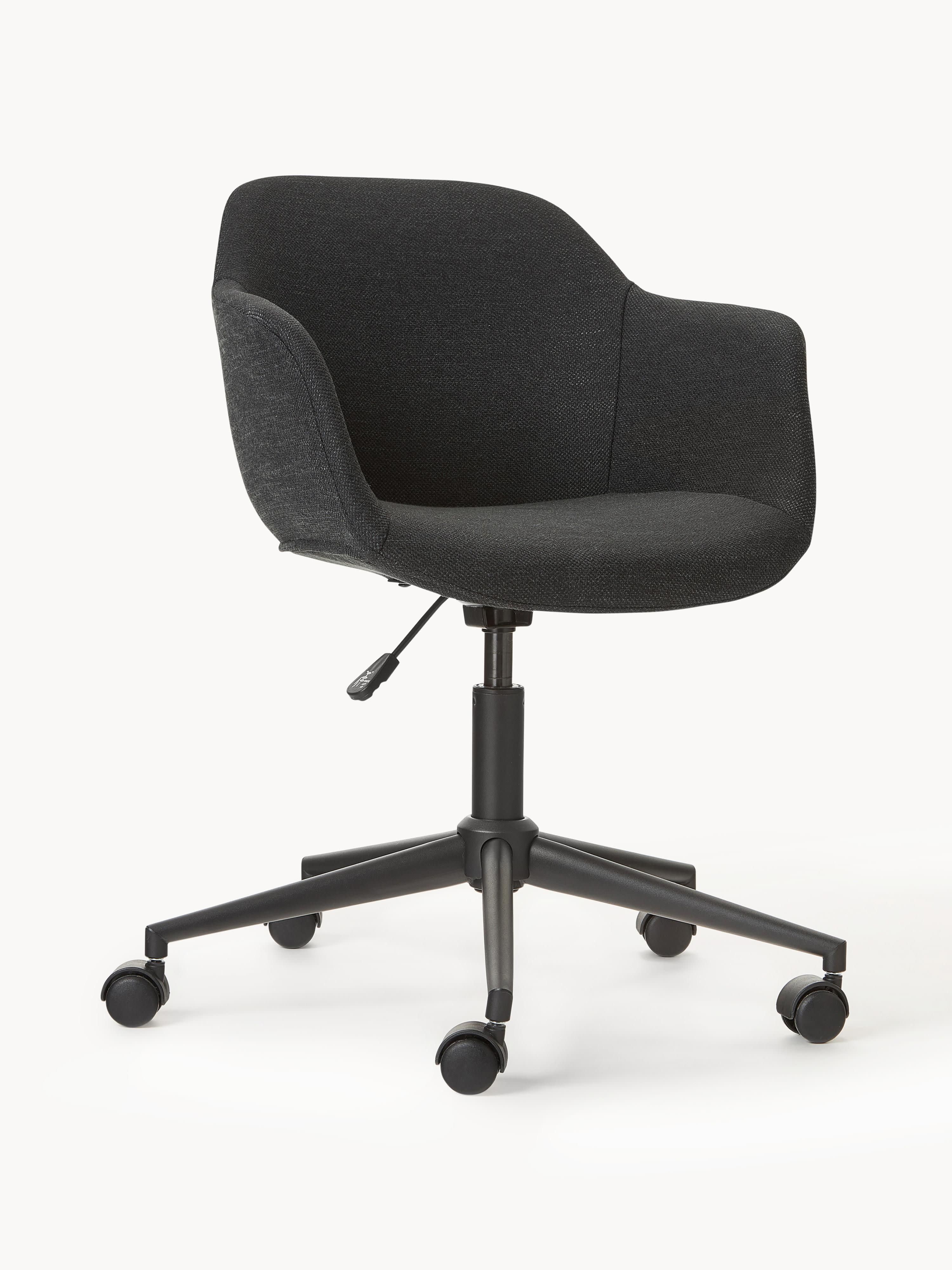 Westwing Collection Fiji upholstered desk chair with narrow seat shell