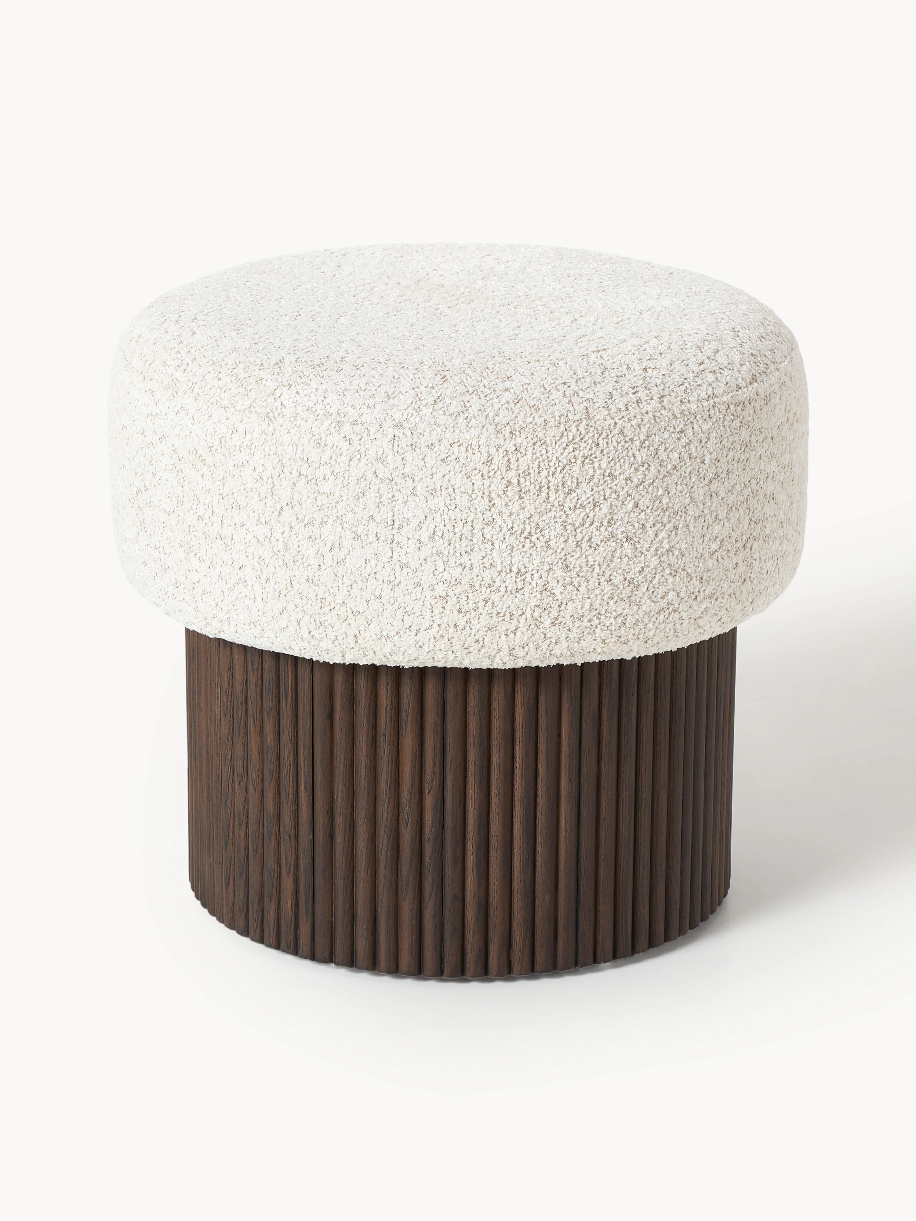 Westwing Collection Nala upholstered stool with storage space