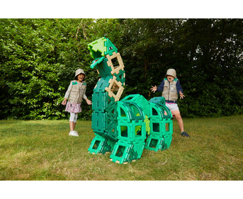 POLYDRON Large “Dinosaur Set”, 130 pieces