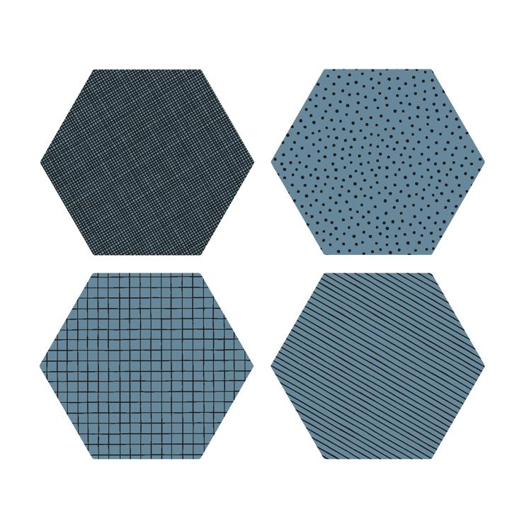 by-may Polygon Coaster 4-Pack