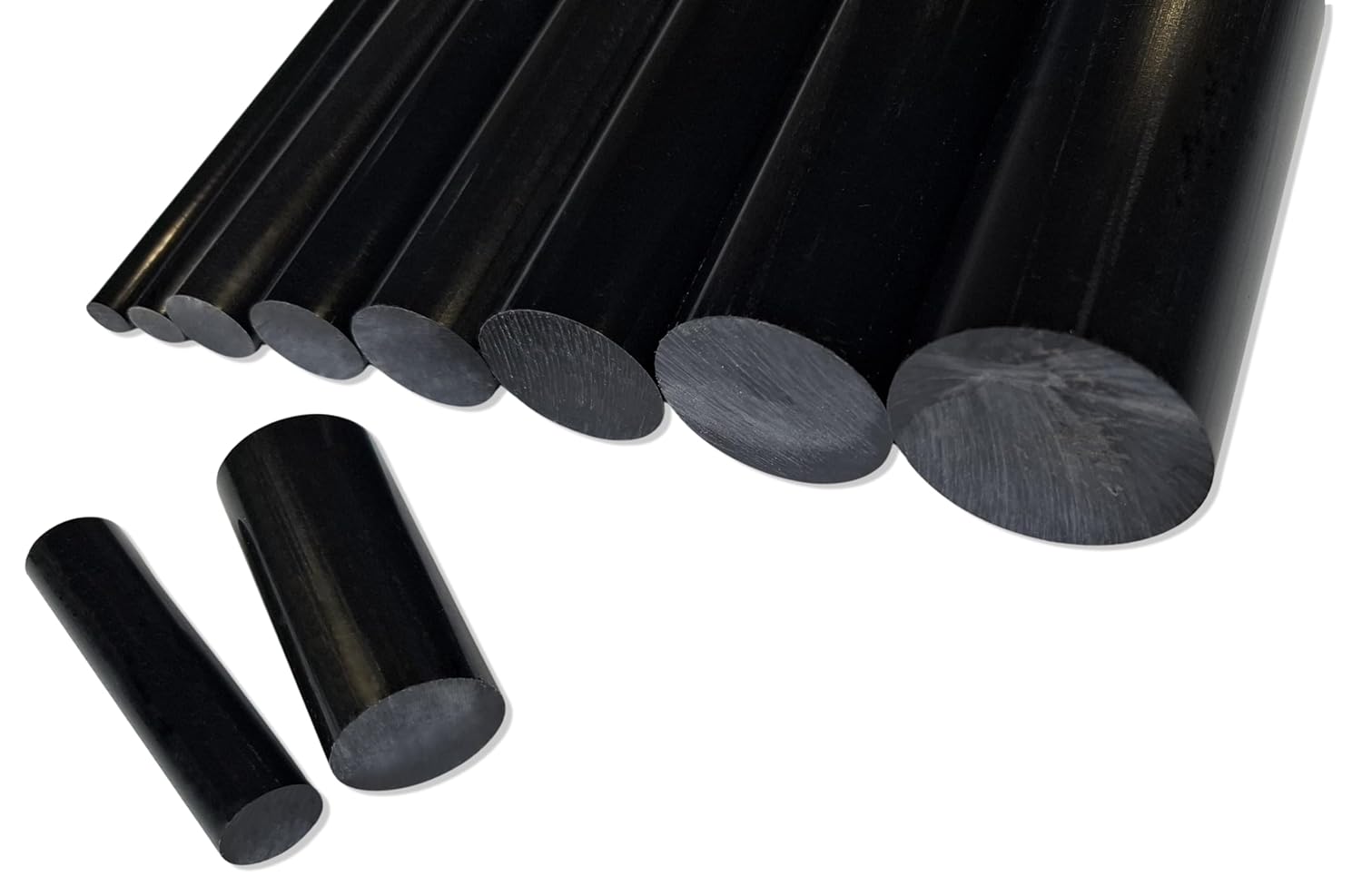 diconfa POM Round Rod Black to Size Diameter 110 mm Length 1000 mm Plastic Rod Round Material