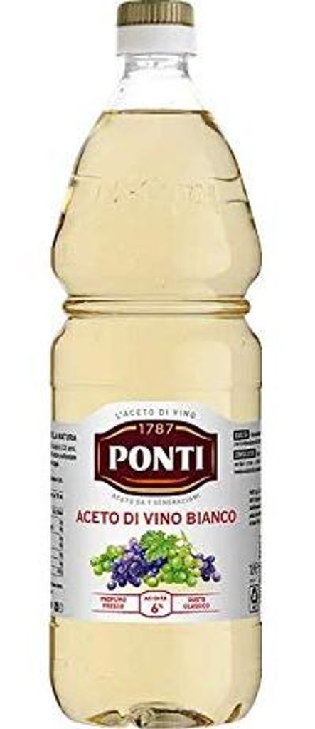 Ponti White Wine Vinegar / Italian White Wine Vinegar 6x 1L = 6L