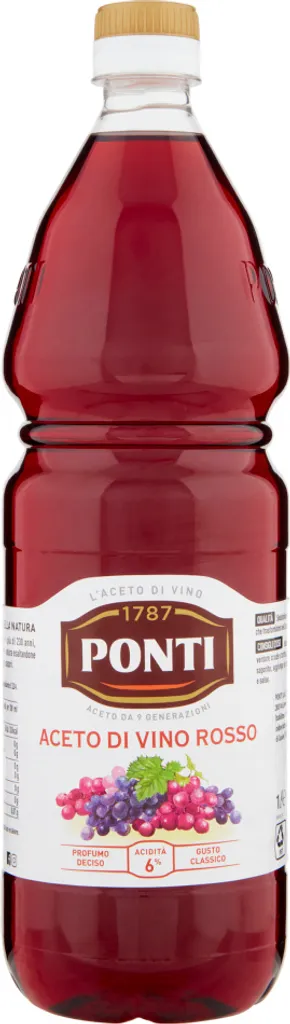 Ponti aceto di Vino Rosso vinegar 1x1000ml
