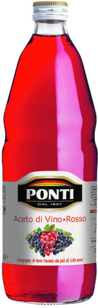 Ponti Aceto di Vino Rosso / red wine vinegar 1 liter.