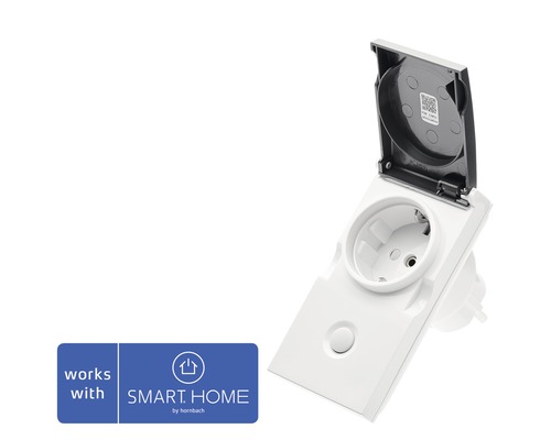 Popp adapter plug Smart Outdoor Plug IP44 with repeater function - compatible with SMART HOME by hornbach