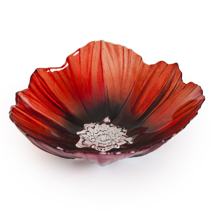 maleras-glasbruk Poppy Large Shell