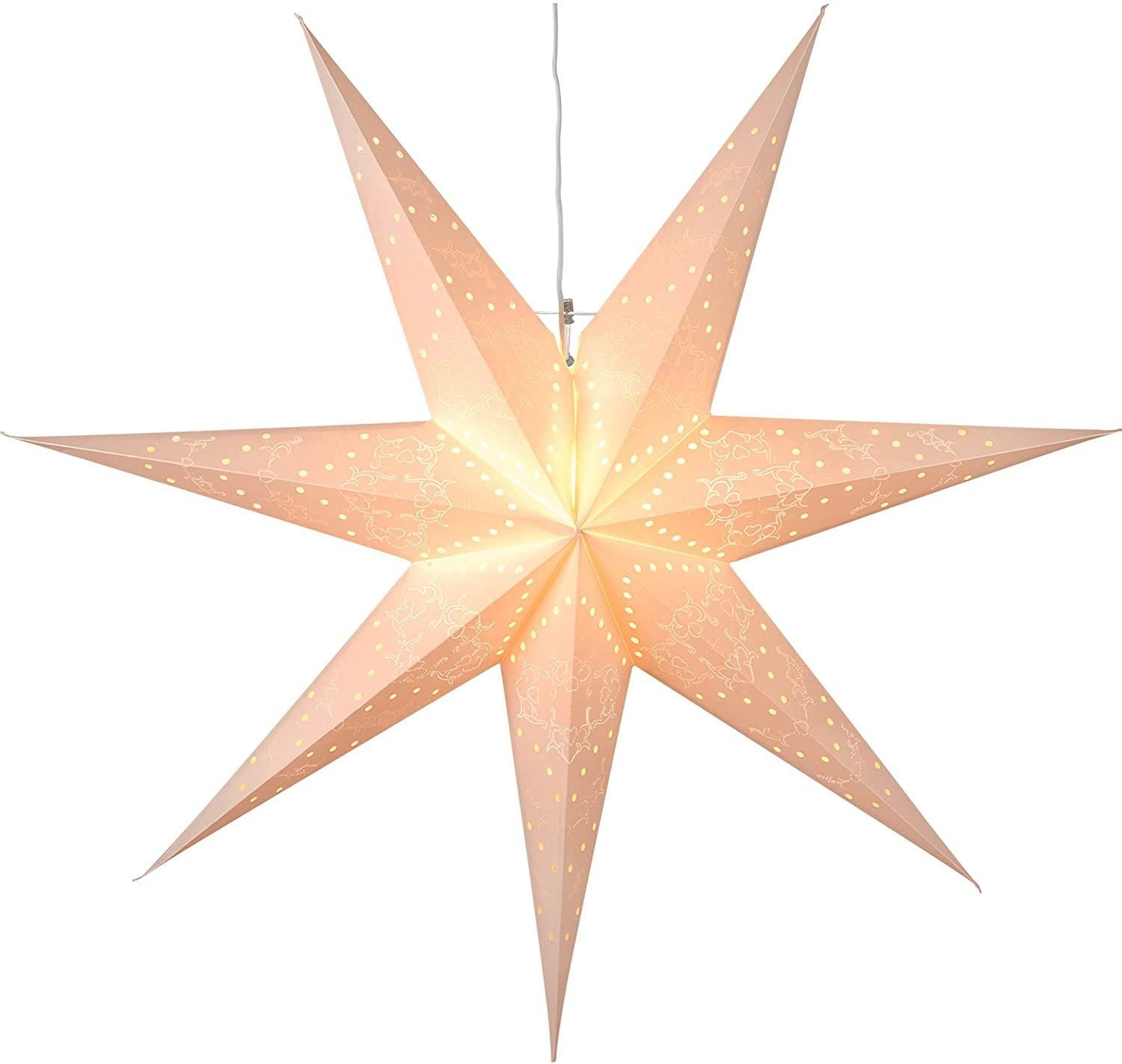EGLO Christmas Star for Indoor Use, Decorative Star Illuminated Paper for H