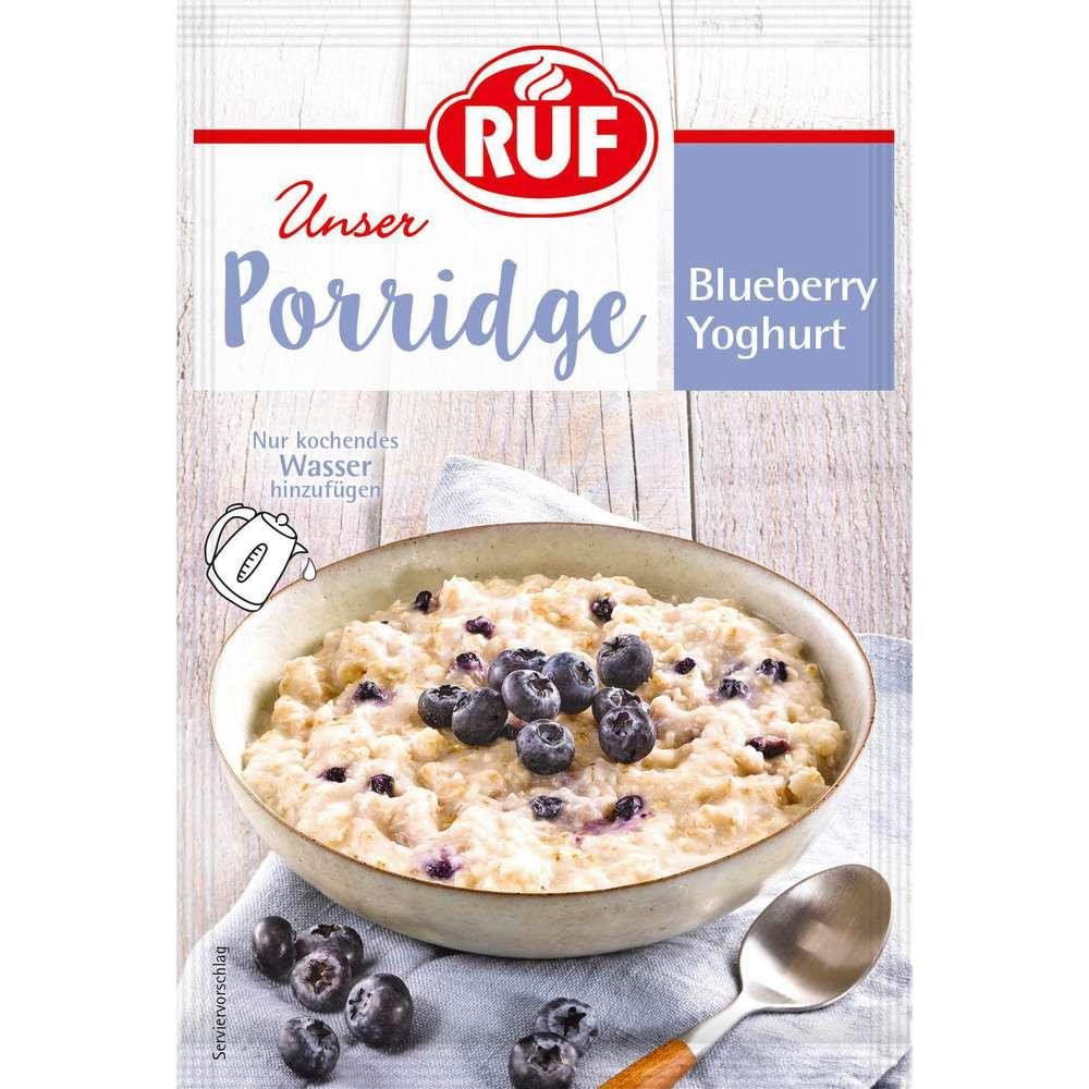 RUF Porridge, blueberry yogurt